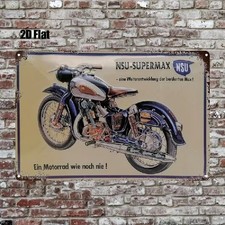 Blechschild NSU ein Motorrad