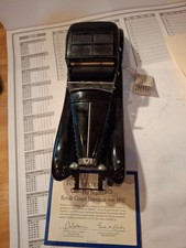 franklin mint 1:24 Der Bugatti Royale Coupe Napoleon von 1930 Schwarz Blau