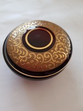 Kleine runde Glas Dose mit