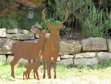 Edelrost Hirschfamilie auf