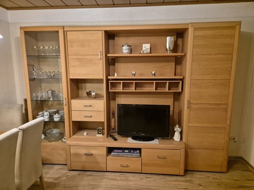 Wohnwand holz massiv - holz,,