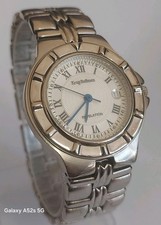 Schöne Krug Baumen Herren Quarzuhr 