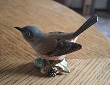 Porzellan Figur Vogel/ Grasmücke