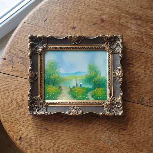 Altes ölgemälde handgemalt - Ölgemälde,