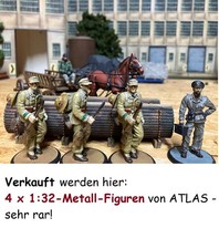 1:32, Spur 1, FORCES OF VALOR + ATLAS, 4 Figuren   U-Boot-Kap., zu Märklin, KM1