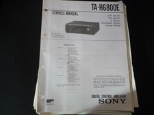 Original   Schaltplan Service Manual  Sony TA-H6800E