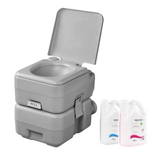 Campingtoilette tragbare Chemietoilette Camping Toilette inkl Sanitärflüssigkeit