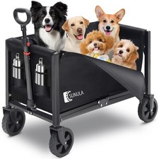 Tragbar Bollerwagen Faltbar Gartenwagen Klappbar Handwagen für Einkaufen Camping