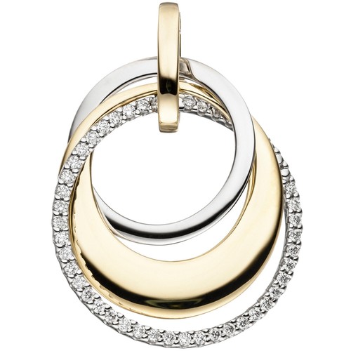 Anhänger rund 585 gold mit - anhänger,