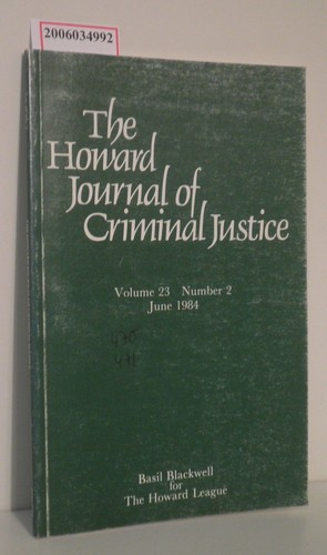 The howard journal criminal - the, of