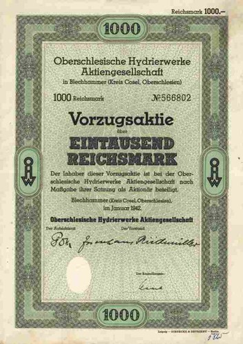 Oberschlesische hydrierwerke - oberschlesische,