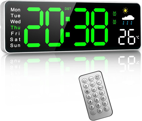 Digitale wanduhr - wanduhr,, 12"