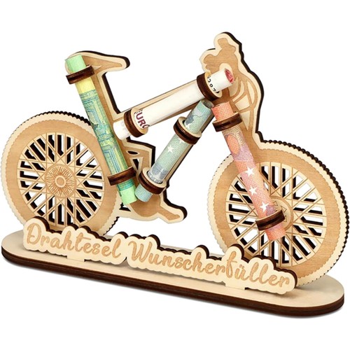 Geldgeschenkbox fahrrad holz - geldgeschenkbox,