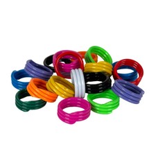 20 St. Spiralringe Birdsparadise - Geflügelringe 18 mm - Hühnerringe Vogelringe