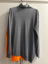 DOROTHEE SCHUMACHER Pullover - grau/orange - Größe 4 (40) - ungetragen