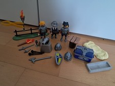 Playmobil Ritter Novelmore blaue Figuren mit Zubehör Konvolut