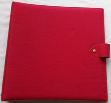 Schallplattenalbum für 12 LP Vinyl - 1960er Jahre Textil Rot Album Aufbewahrung