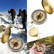 Messing Taschenuhr Kompass