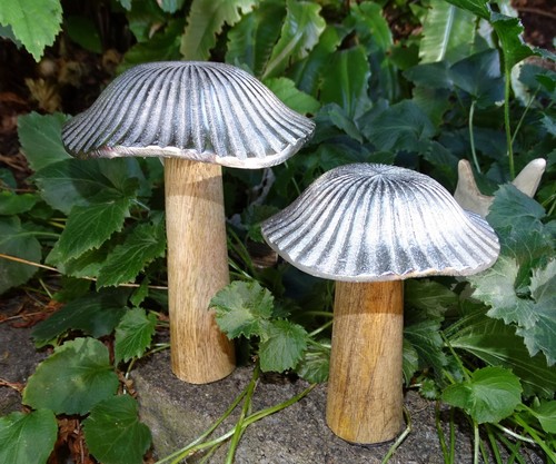 Deko pilz alu kappe - deko-pilz, "alu-kappe"