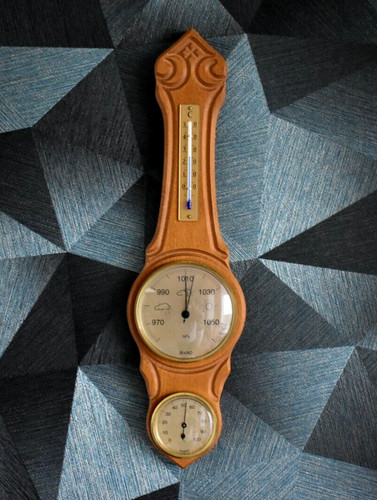 Vintage wetterstation holz - vintage,