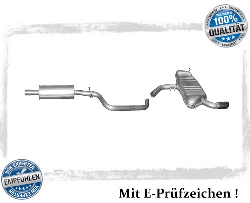 Auspuffanlage für seat altea - auspuffanlage,