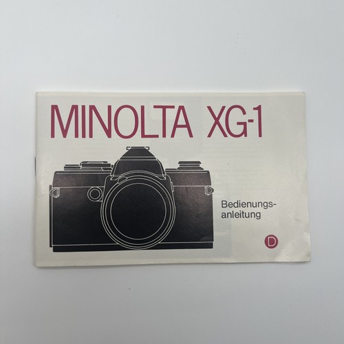 Minolta 1 - minolta, xg-1