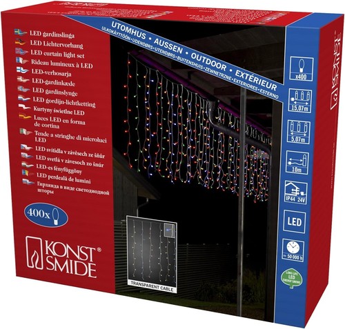 Led lichtervorhang 400 - lichtervorhang, bunte