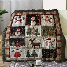 Weihnachten Flanell Steppdecke