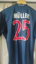 Champions League Sieg 2013 Thomas Müller Trikot Shirt Blau Rot Gr. M