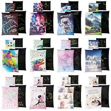 Bettwäsche Kinder 135x200 Jungen Mädchen Jungs Baumwolle Glow Bettbezug Leuchtet