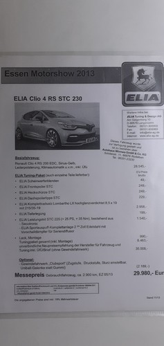 Elia renault clio rs - rs, stc