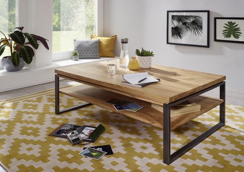 Couchtisch 120x80cm massivholz - 120x80cm,