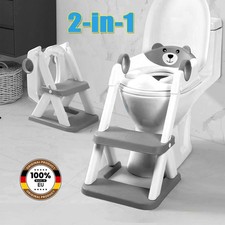 Toilettentrainer Toilettenstuhl Toilettensitz Sitz mit Treppe Leiter für Kinder