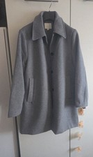 H&M Mantel Filz Grau L 42 44