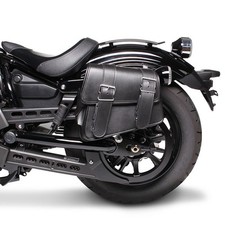 Motorrad Satteltasche für Custom Bikes Montana schwarz links gebraucht