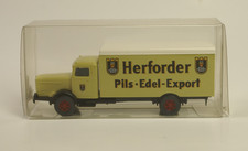 Büssing 8000 Herforder Pils, Solo, Werbemodel, Wiking, 1:87, OVP, Beige