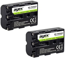 2 x ayex NP-FM500H Li-Ion Akku