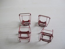 2 Paar Original Sommerfeldt H0 Scherenstromabnehmer RAL 3000 Rot lack.  Wie Neu