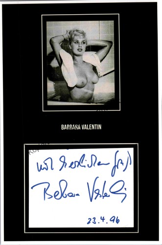 Original autogramm barbara - autogramm,