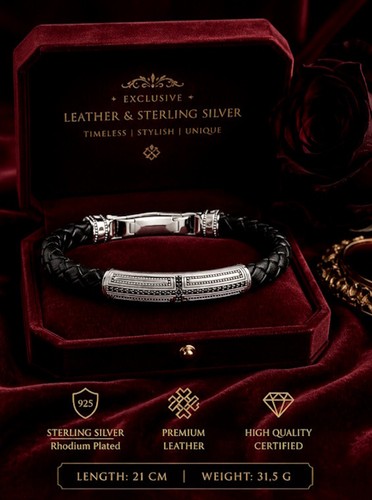 Exklusives lederarmband aus - exklusives,