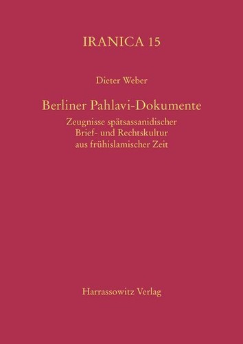 Berliner pahlavi dokumente - berliner, pahlavi-dokumente