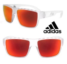 Adidas SONNENBRILLE TRANSPARENT iridium Fire ROT BLAU SP0008 ad20 BRILLE a126