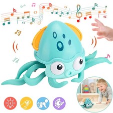 Interaktives Krabbelspielzeug Krabbelnder Oktopus Mit Musik & Licht für Kinder
