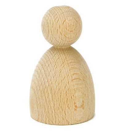 Holzfigur pfand steckpuppe - -,