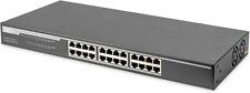 Digitus DN-80113 Gigabit Switch 24-Port 48Gbps P&P Rackmount Energieeffizient