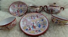 China Vintage sehr dünnes Porzellan Teeservice Geisha