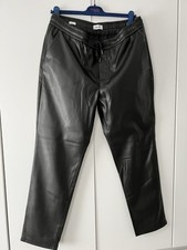Lederjogger Jogginghose Fauxleder XXL Schwarz