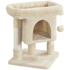 Kratzbaum Katzenspielzeug stabil Kletterbaum mit Aussichtplattform wie Neu