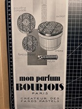 BOURJOIS MON PARFUM WERBUNG VINTAGE FRANCE 1925 ORIGINAL REKLAME PLAKAT POSTER