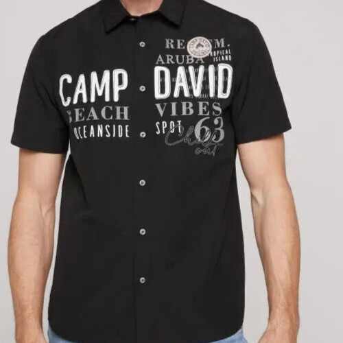 Camp david hemd - camp, kurzarm